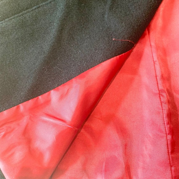 Talbots Black Wool Blend Button Front Utility Coat Women's Size 10 Petite - Picture 8 of 13